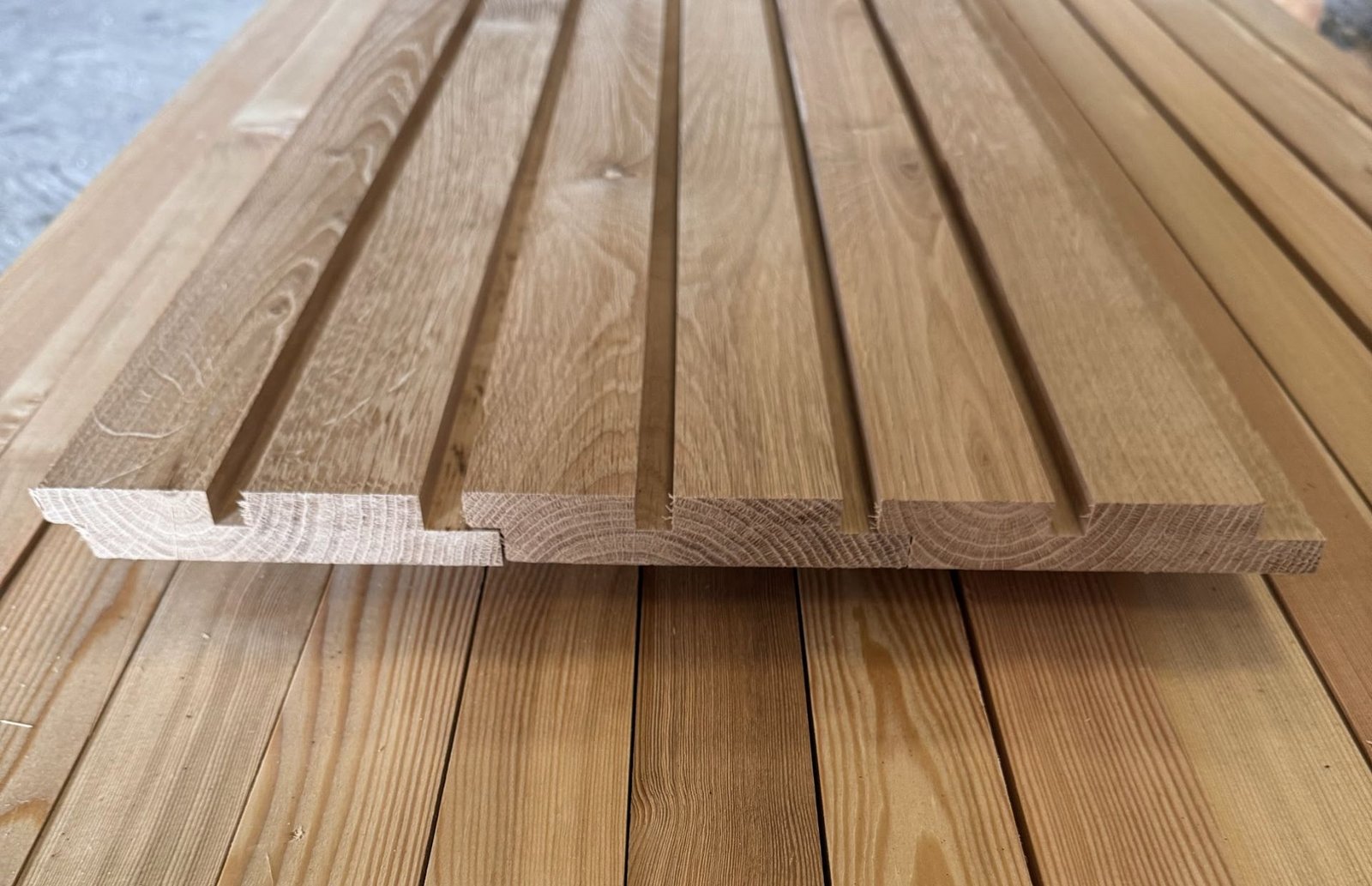 Stacked timber planks and boards